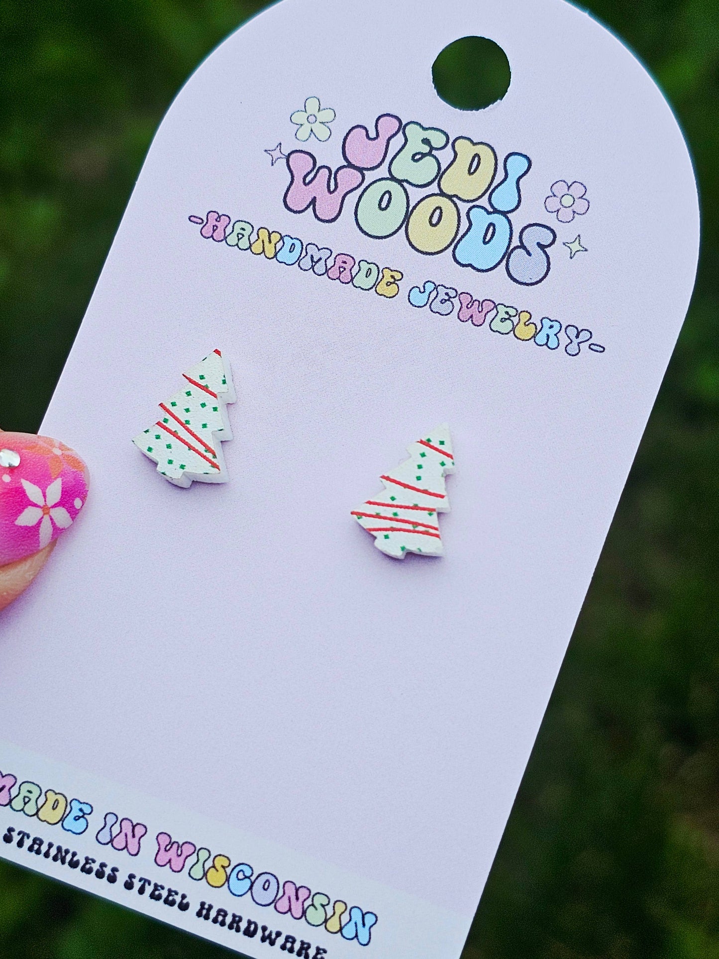 L. Debbie Xmas Cake Earrings  - Tiktok VIRAL Product!