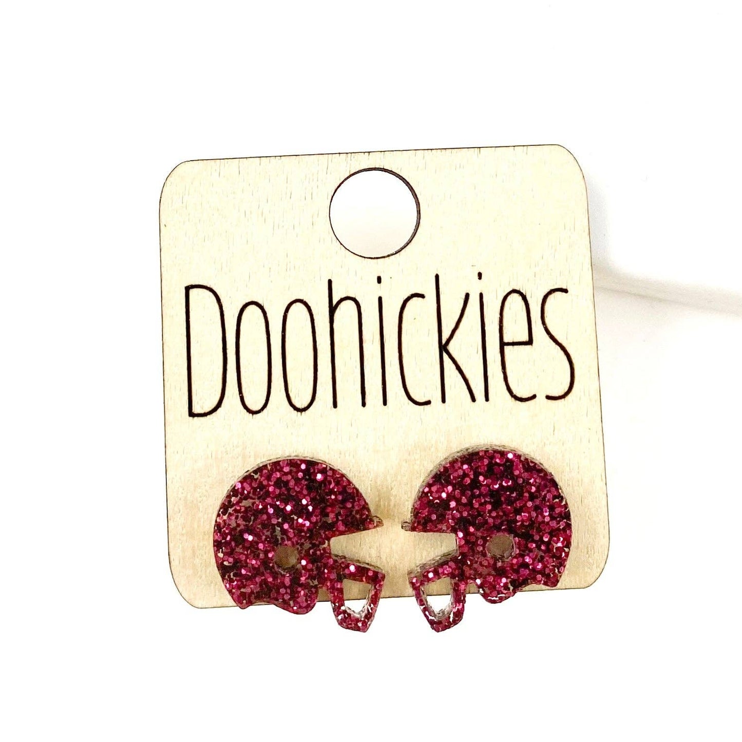 15mm School Spirit Helmet Studs - Custom Spirit Earrings
