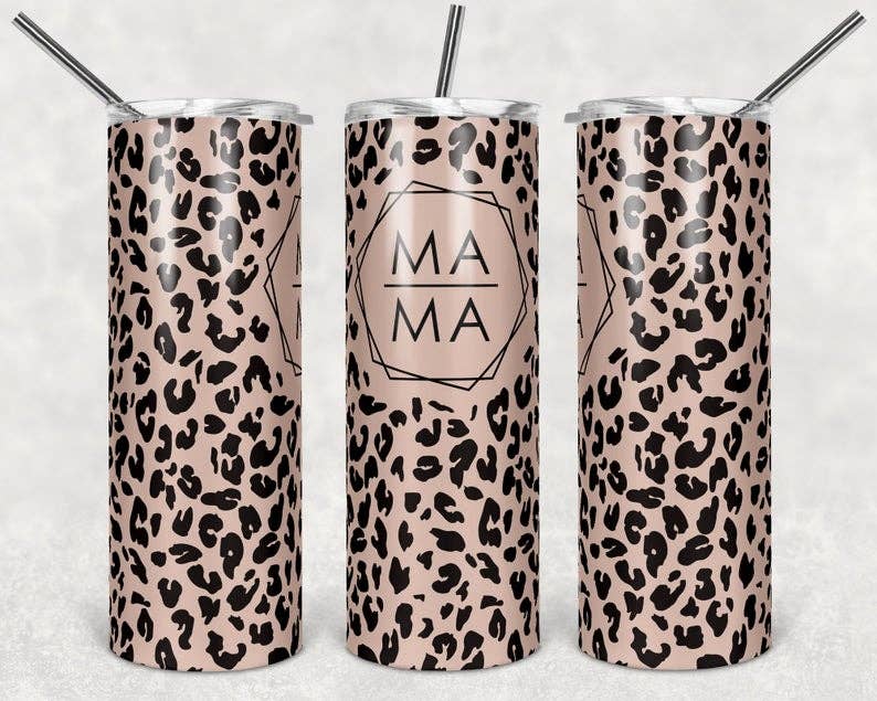 MAMA Animal Print Tumbler