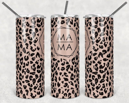 MAMA Animal Print Tumbler