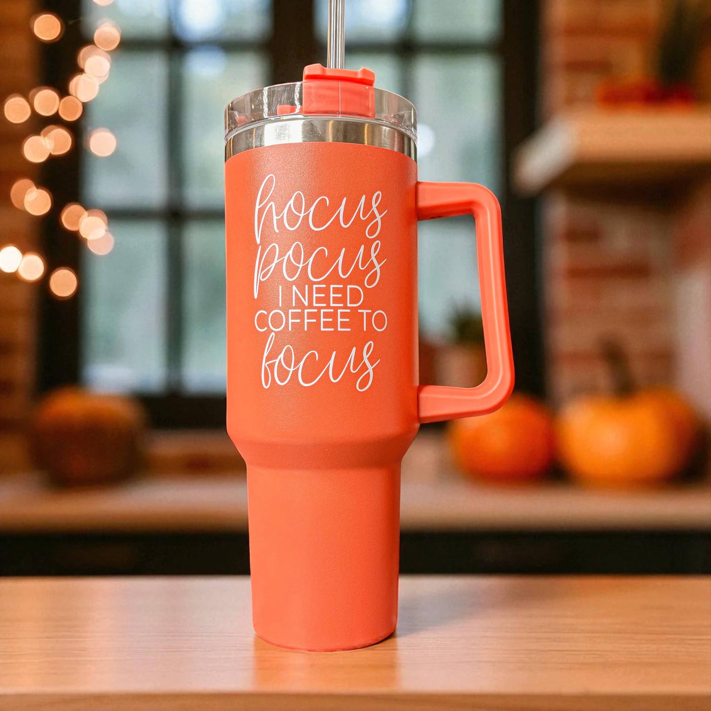 Halloween Tumblers 40 oz, Hocus Pocus Coffee Mugs for Fall