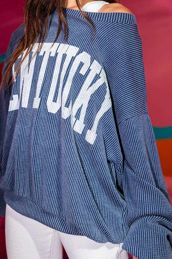 T1770M 'KENTUCKY' Comfy Oversize Graphic Sweatshirt, Gameday
