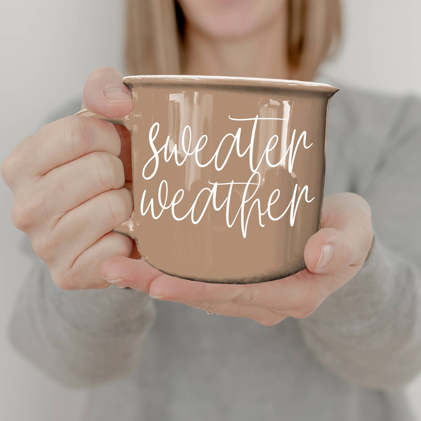 Neutral Fall Coffee Mug, Ceramic Cups for Autumn Home Accent