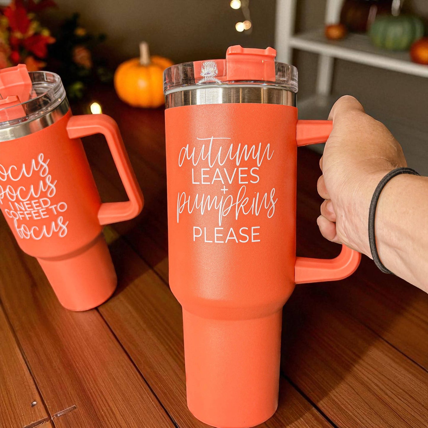 Halloween Tumblers 40 oz, Hocus Pocus Coffee Mugs for Fall