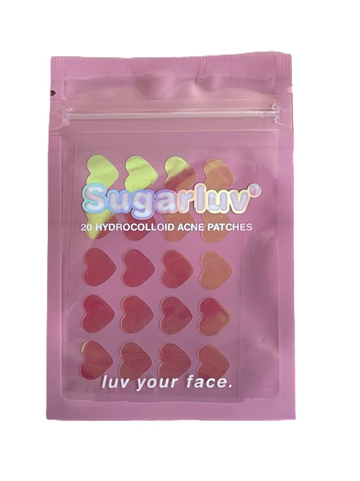 Hydrocolloid Acne Patches Holographic Hearts 20 Count NEW