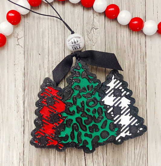 Winter Christmas Tree Freshie, Aroma Beads, Car Freshies, Le
