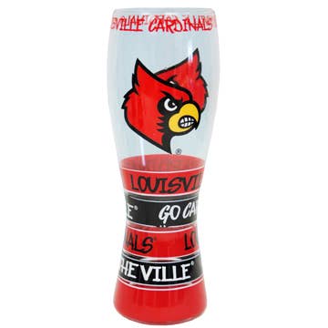 Louisville Cardinals Pilsner Glass