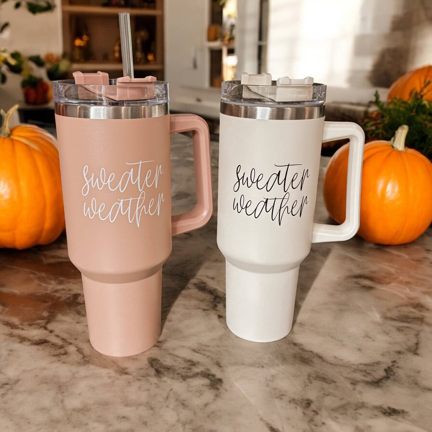 Halloween Tumblers 40 oz, Hocus Pocus Coffee Mugs for Fall