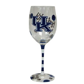 Kentucky Wildcats Drinkware Wine Glass