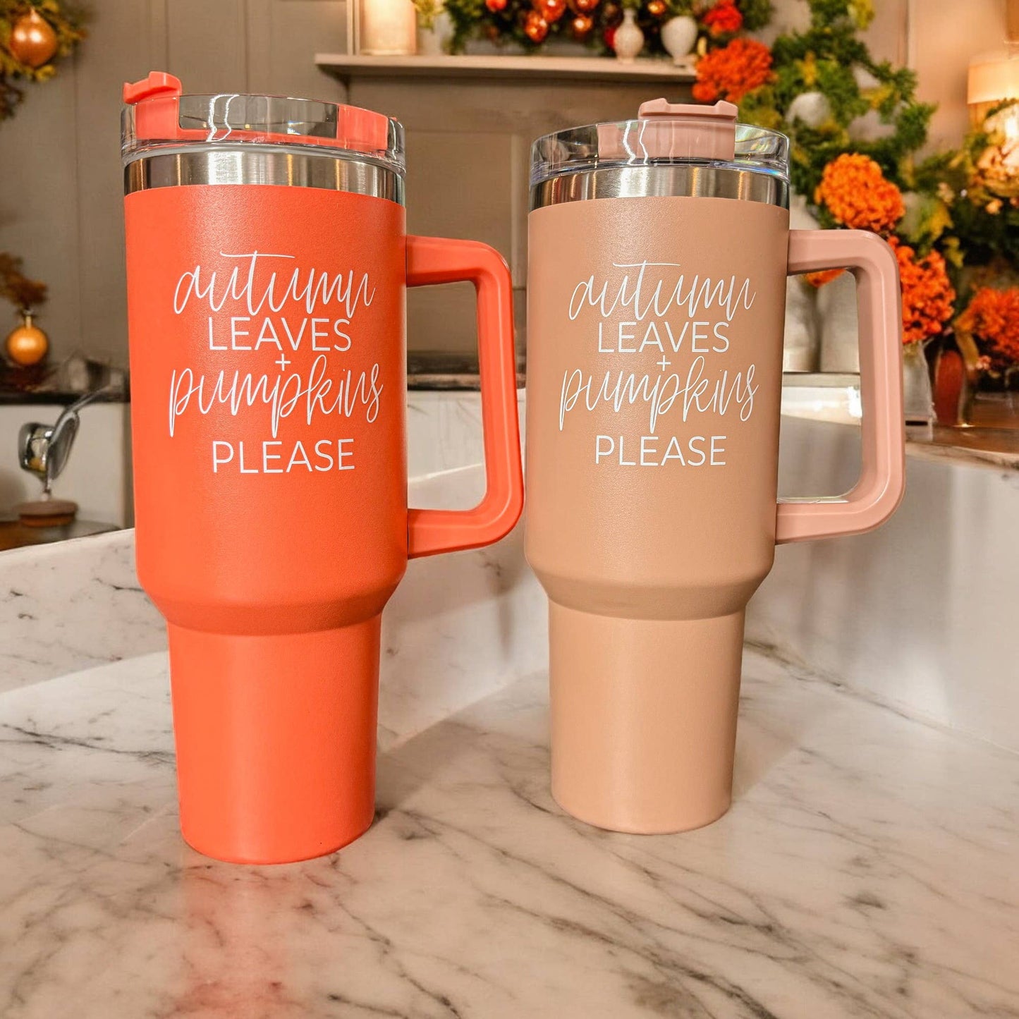 Halloween Tumblers 40 oz, Hocus Pocus Coffee Mugs for Fall