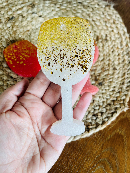 Wine Glass Car Freshie