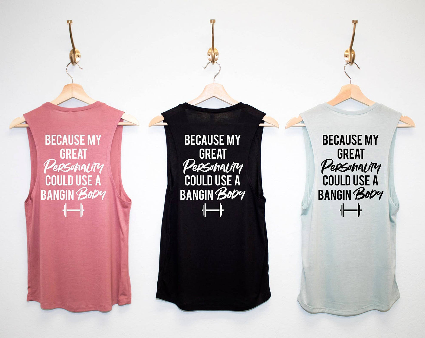 Bangin' Women's Workout Muscle Tank Top