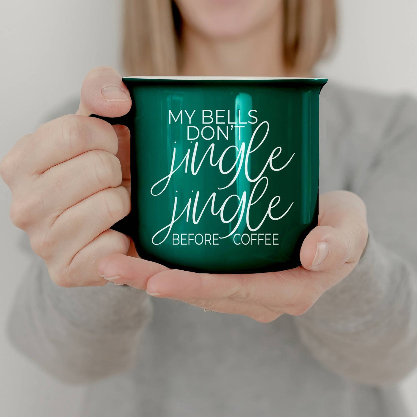 Christmas Mugs Funny, Red & Green Holiday Coffee Cup Ceramic