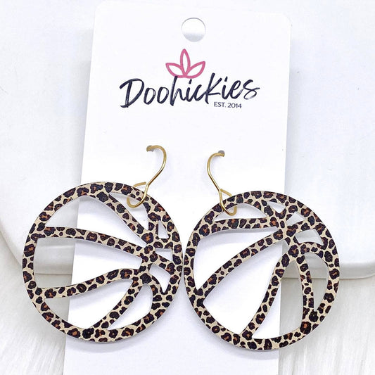 1.5" Leopard Basketballs -Sports Earrings