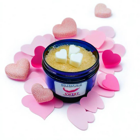 Valentines Magnesium Sugar Scrub with Heart Soap