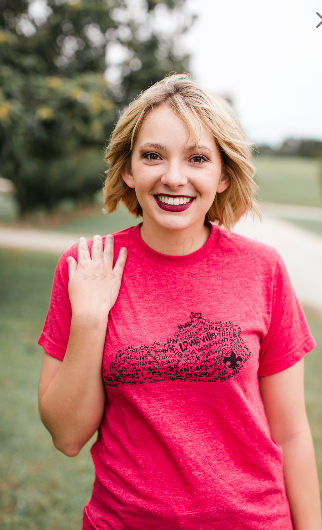 Louisville Kentucky Word Art Tee