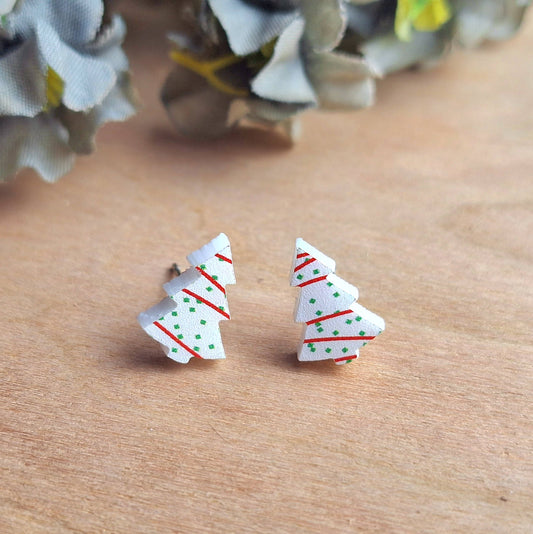 L. Debbie Xmas Cake Earrings  - Tiktok VIRAL Product!