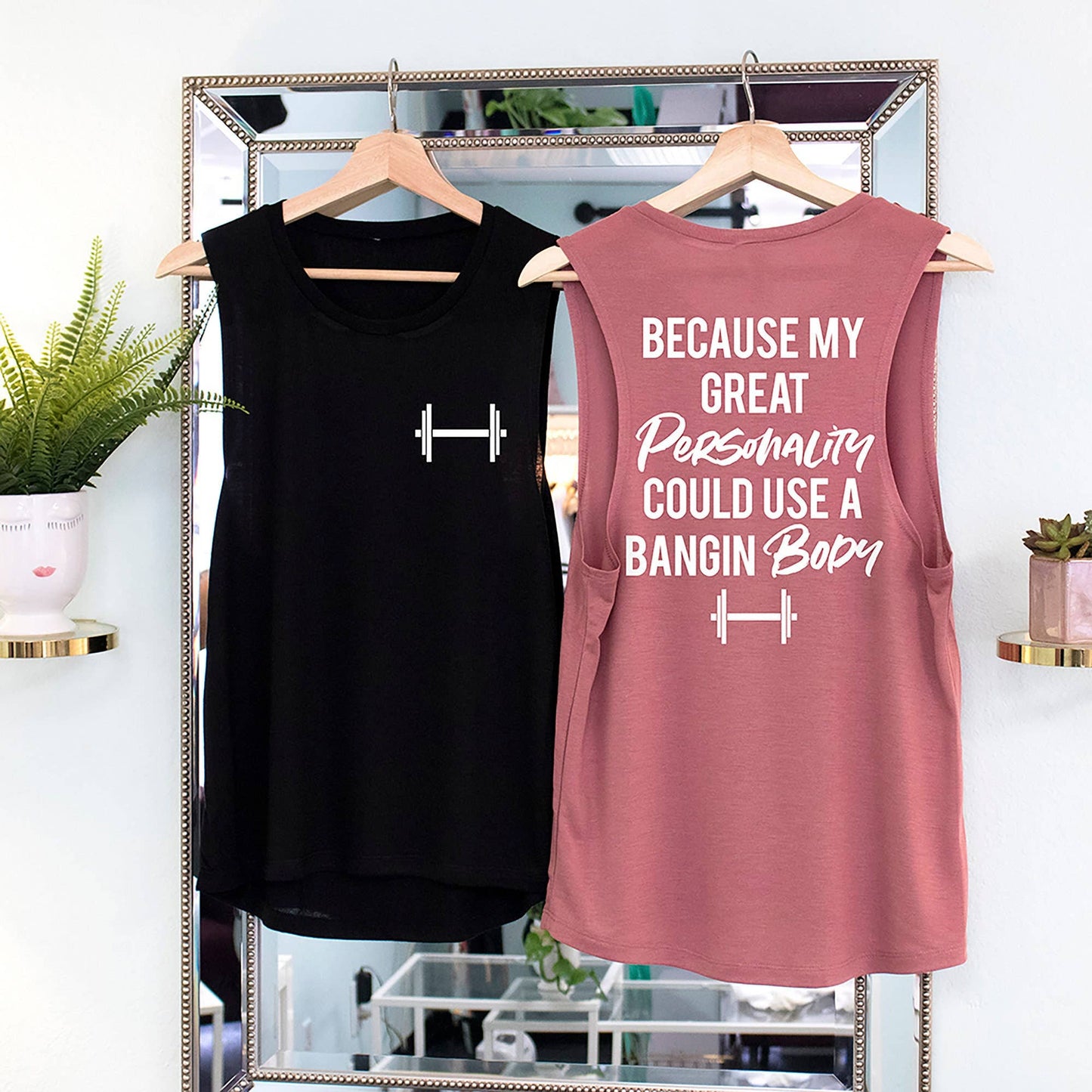 Bangin' Women's Workout Muscle Tank Top