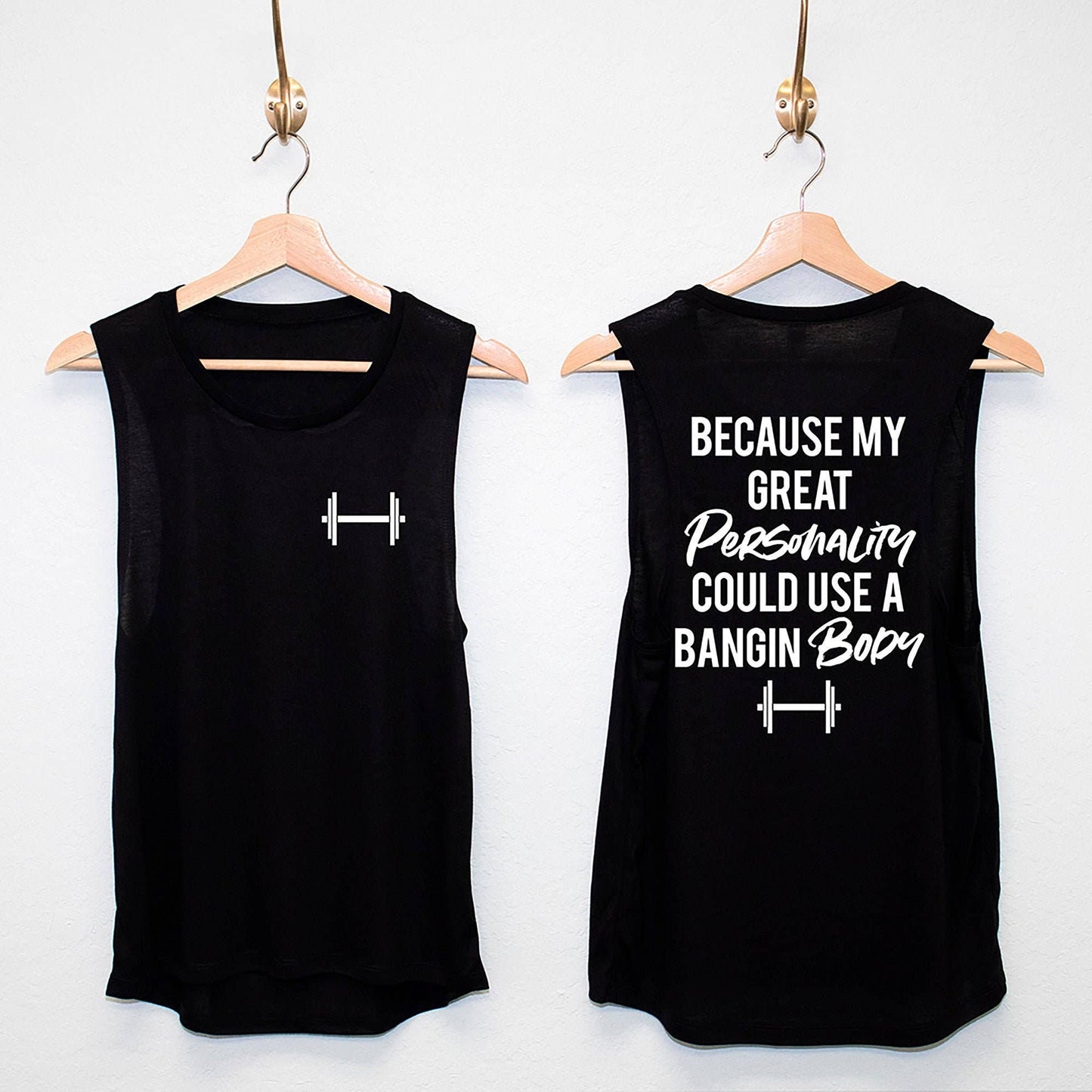 Bangin' Women's Workout Muscle Tank Top