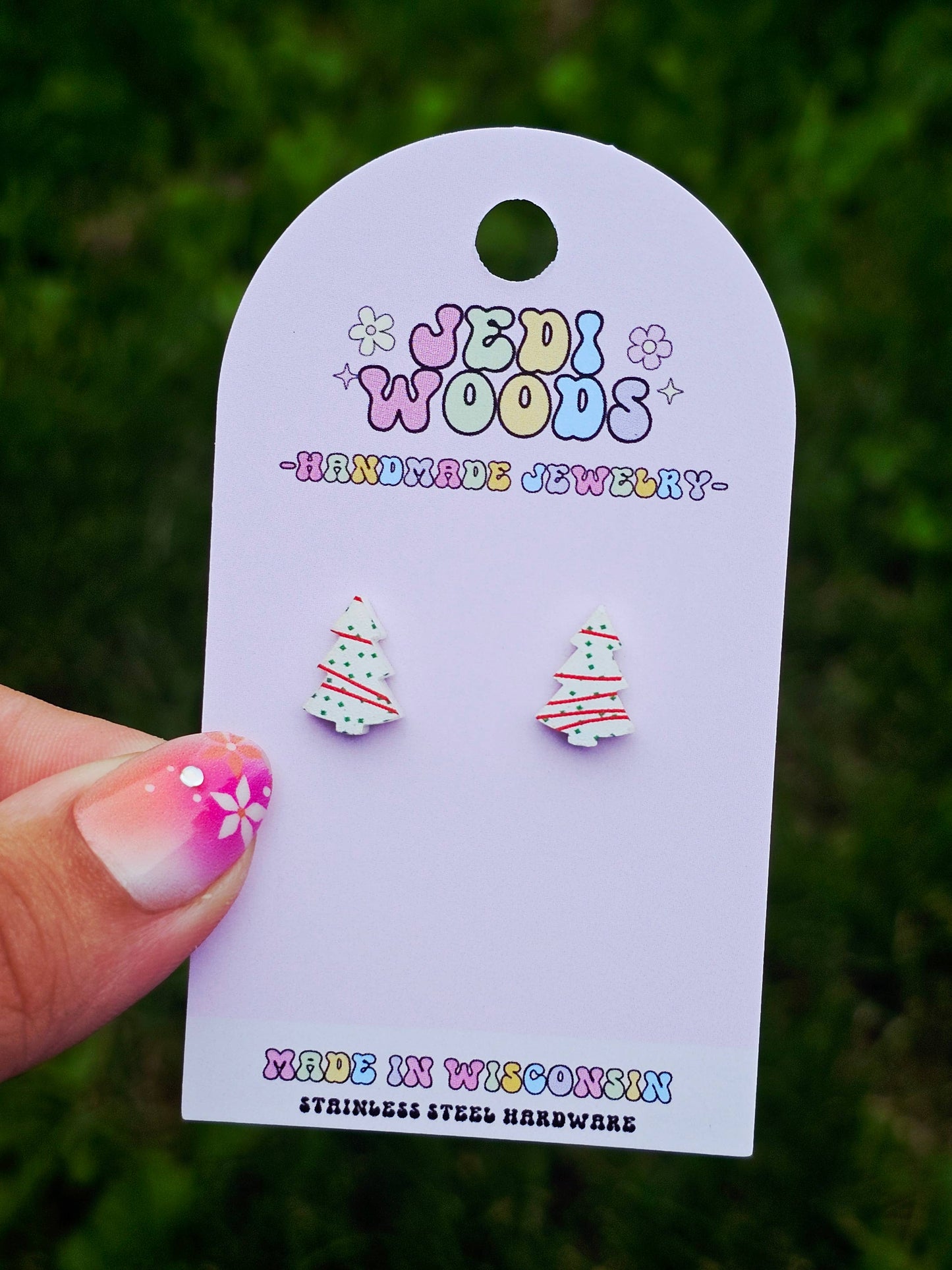 L. Debbie Xmas Cake Earrings  - Tiktok VIRAL Product!