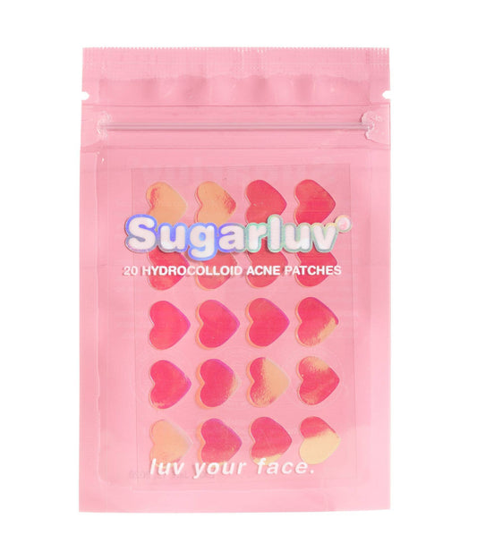 Hydrocolloid Acne Patches Holographic Hearts 20 Count NEW