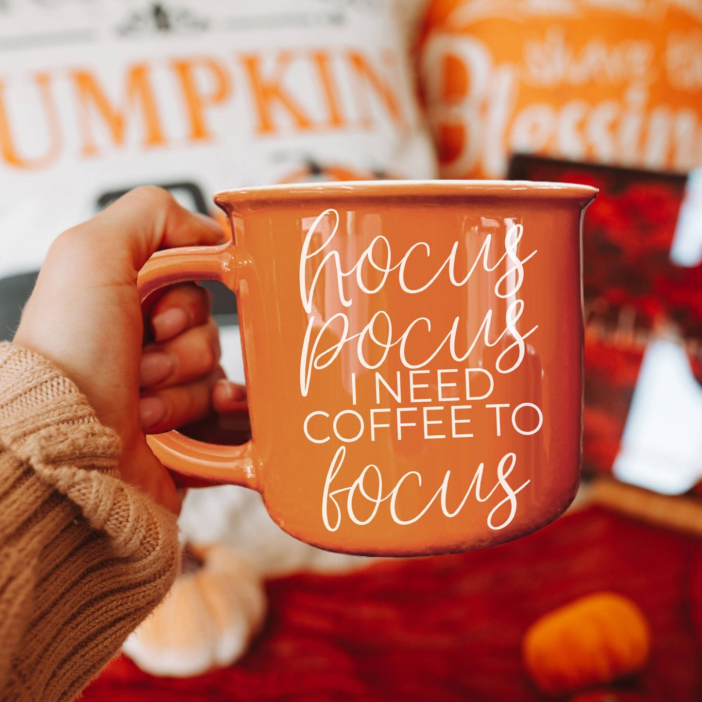 Neutral Fall Coffee Mug, Ceramic Cups for Autumn Home Accent