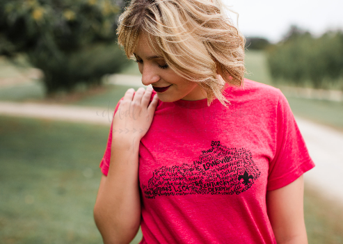 Louisville Kentucky Word Art Tee