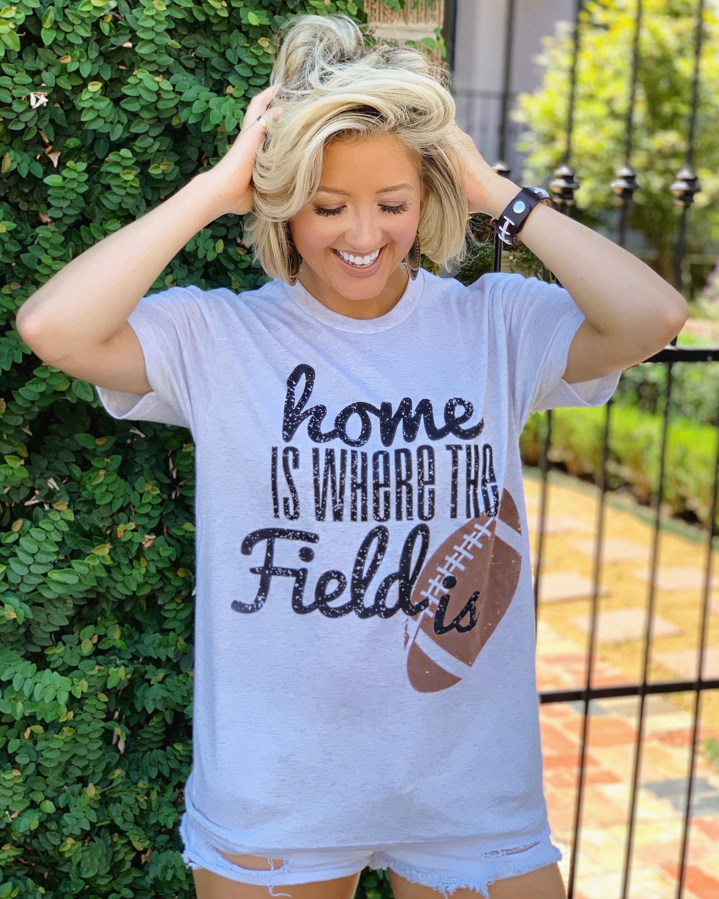 Comfy Football Home Is Where The Field Is® Basic Tee
