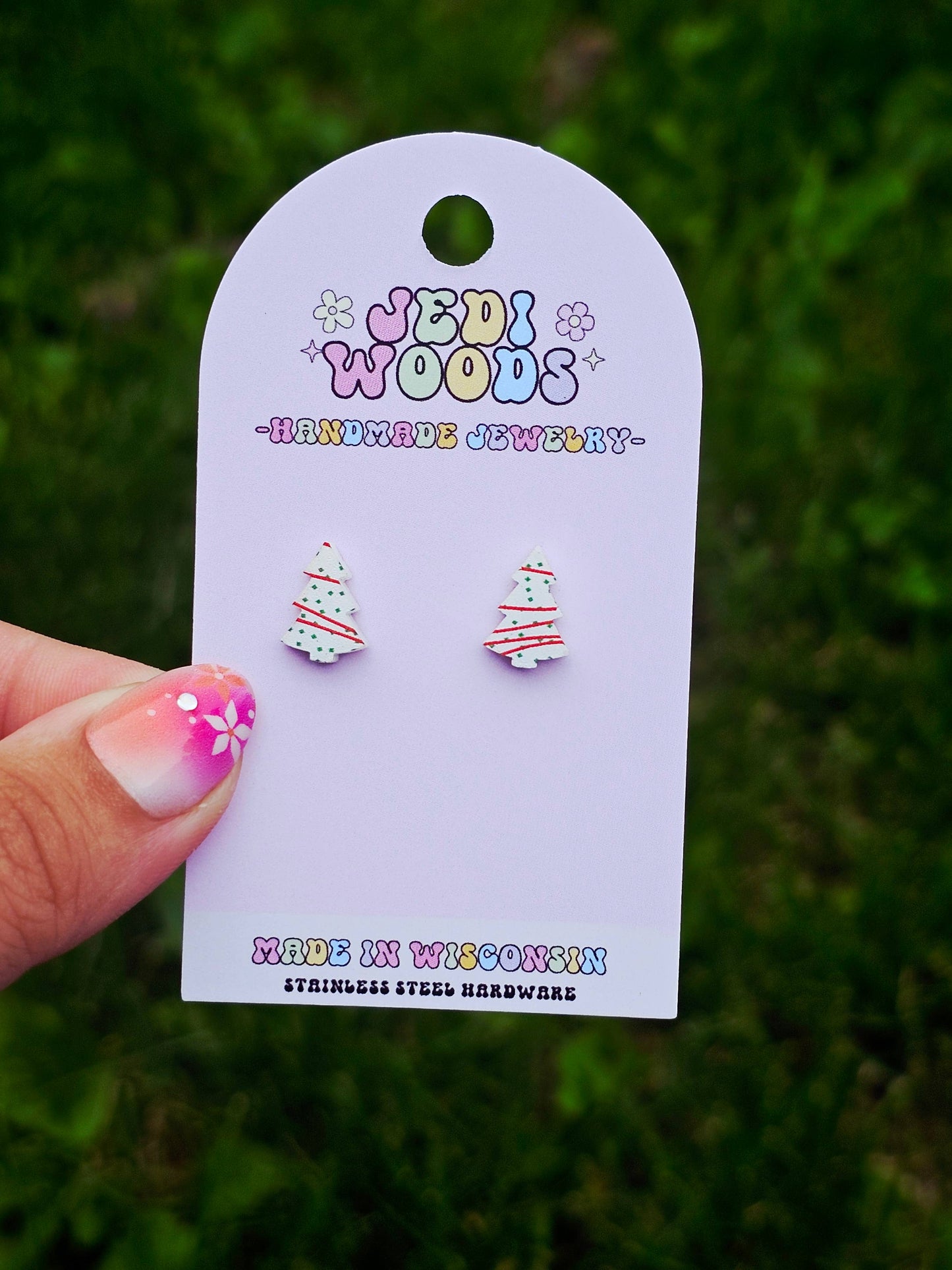 L. Debbie Xmas Cake Earrings  - Tiktok VIRAL Product!
