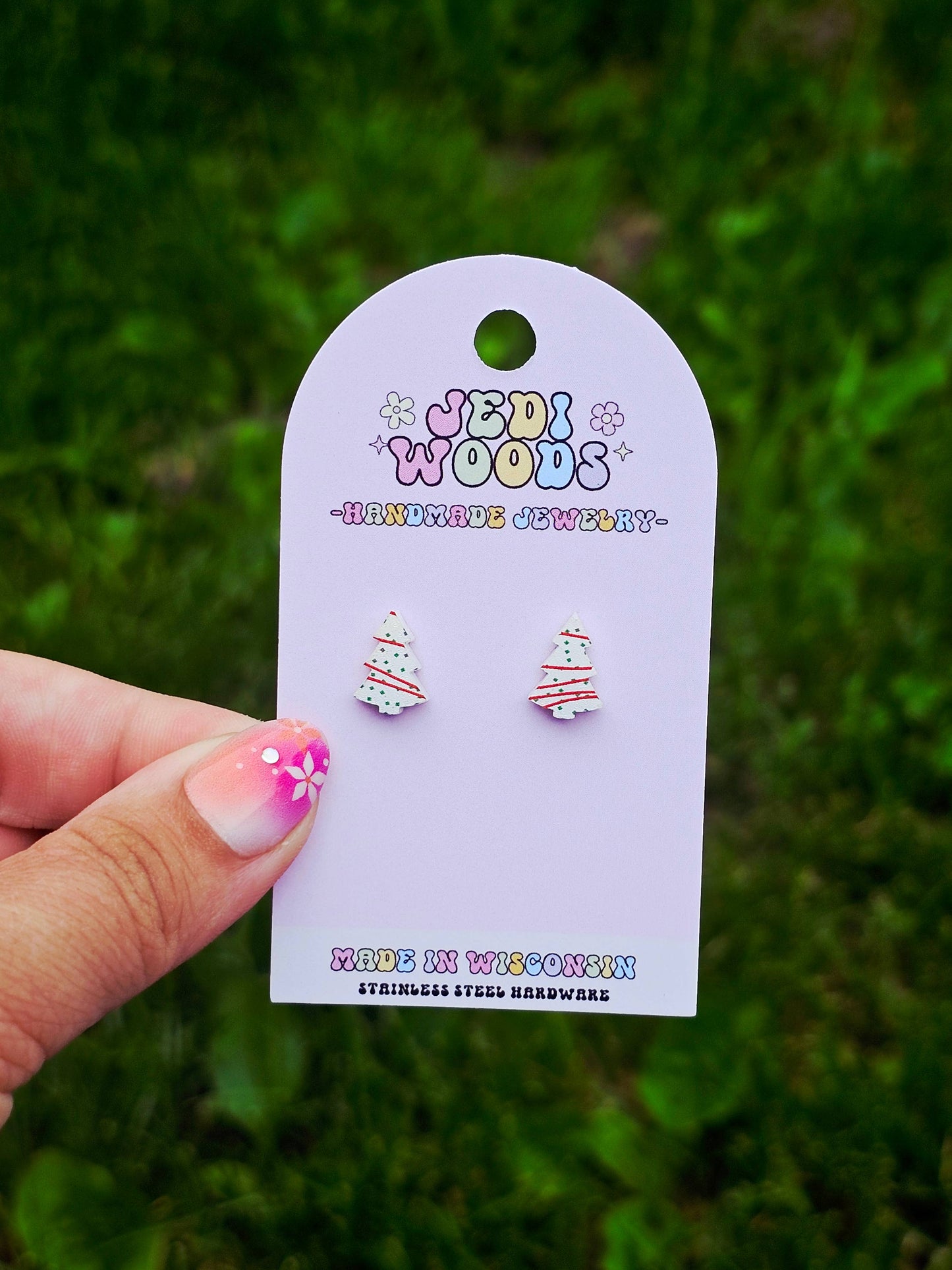 L. Debbie Xmas Cake Earrings  - Tiktok VIRAL Product!