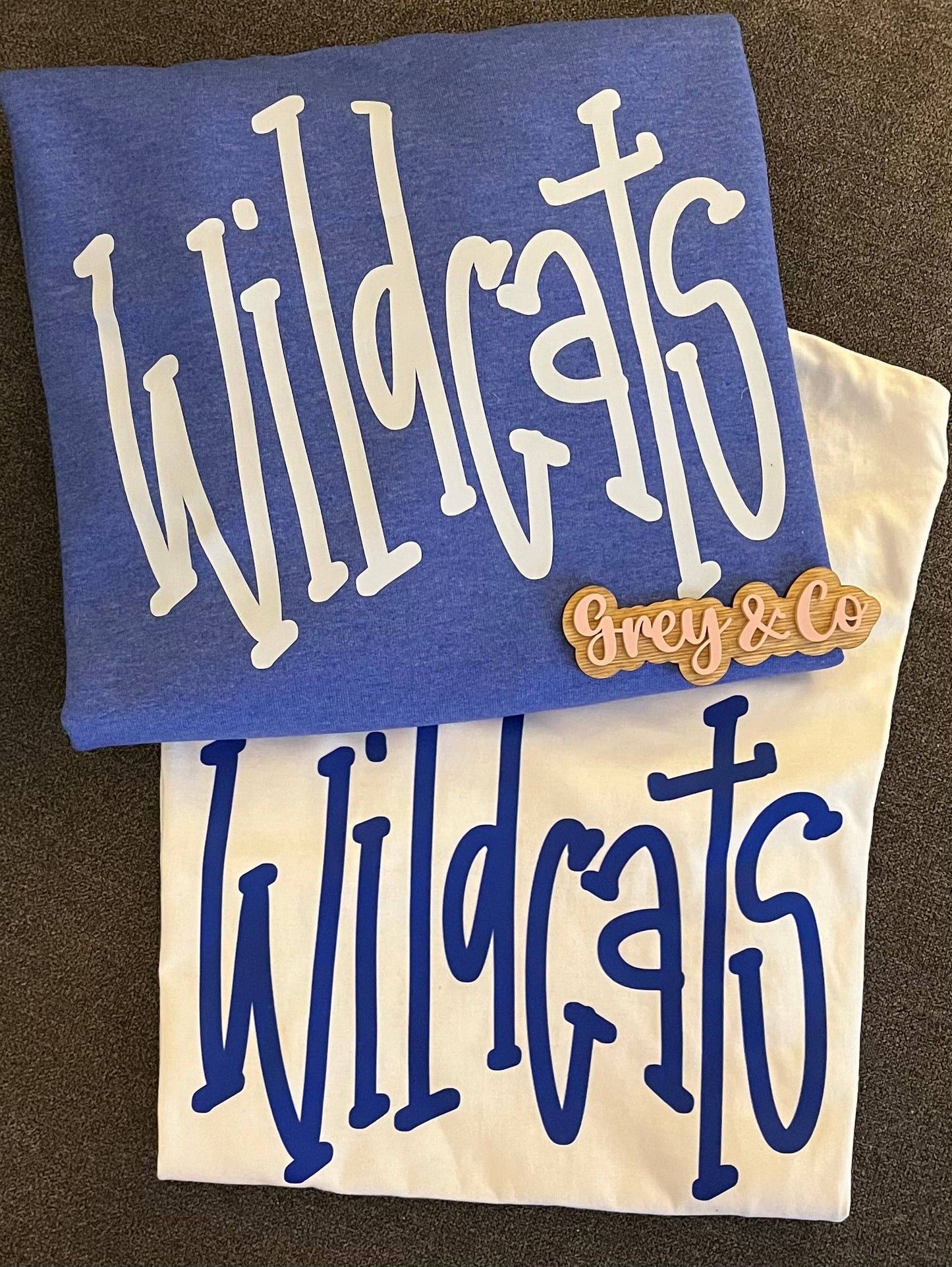 Wildcats Doodle Sweatshirt: Heather Royal Blue / Medium / Sweatshirt