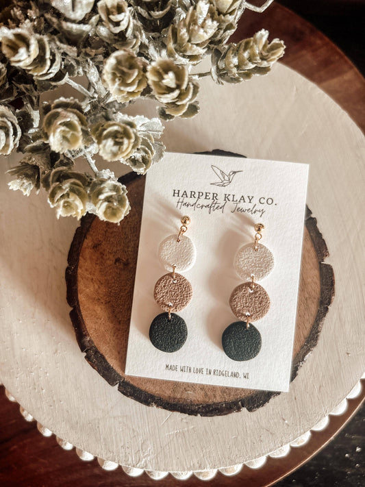 The Chocolate Milkshake Set- Polymer Clay Dangle Earrings