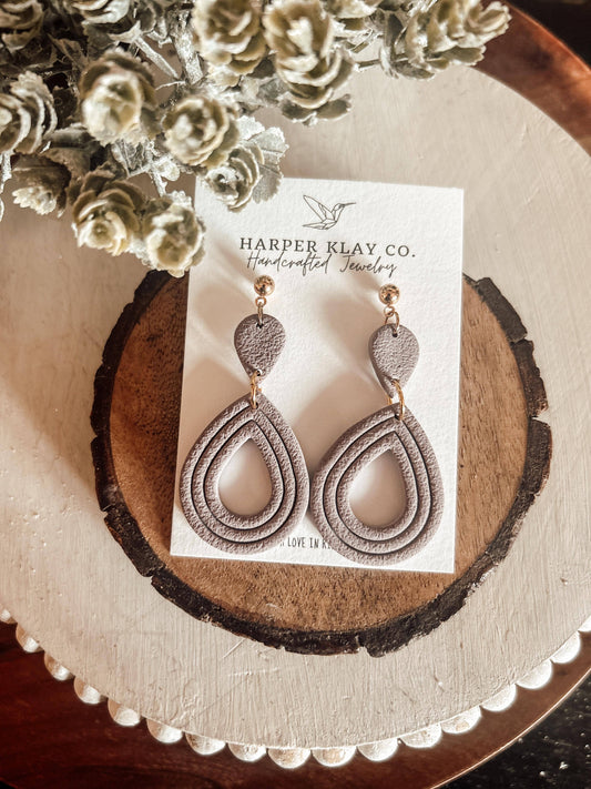 The Perfectly Purple Set- Polymer Clay Dangle Earrings