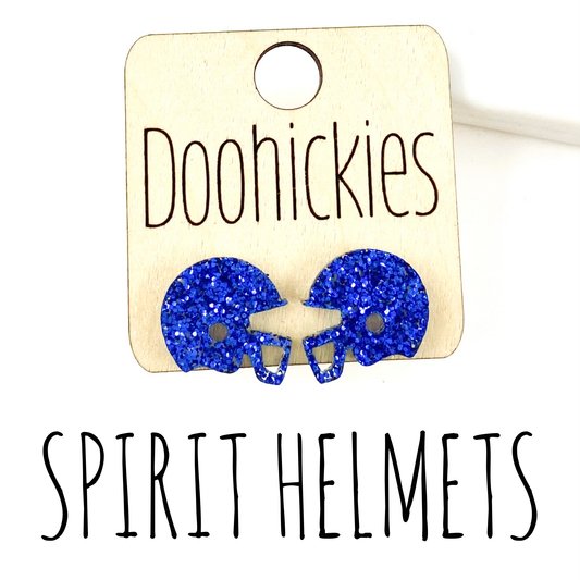 15mm School Spirit Helmet Studs - Custom Spirit Earrings