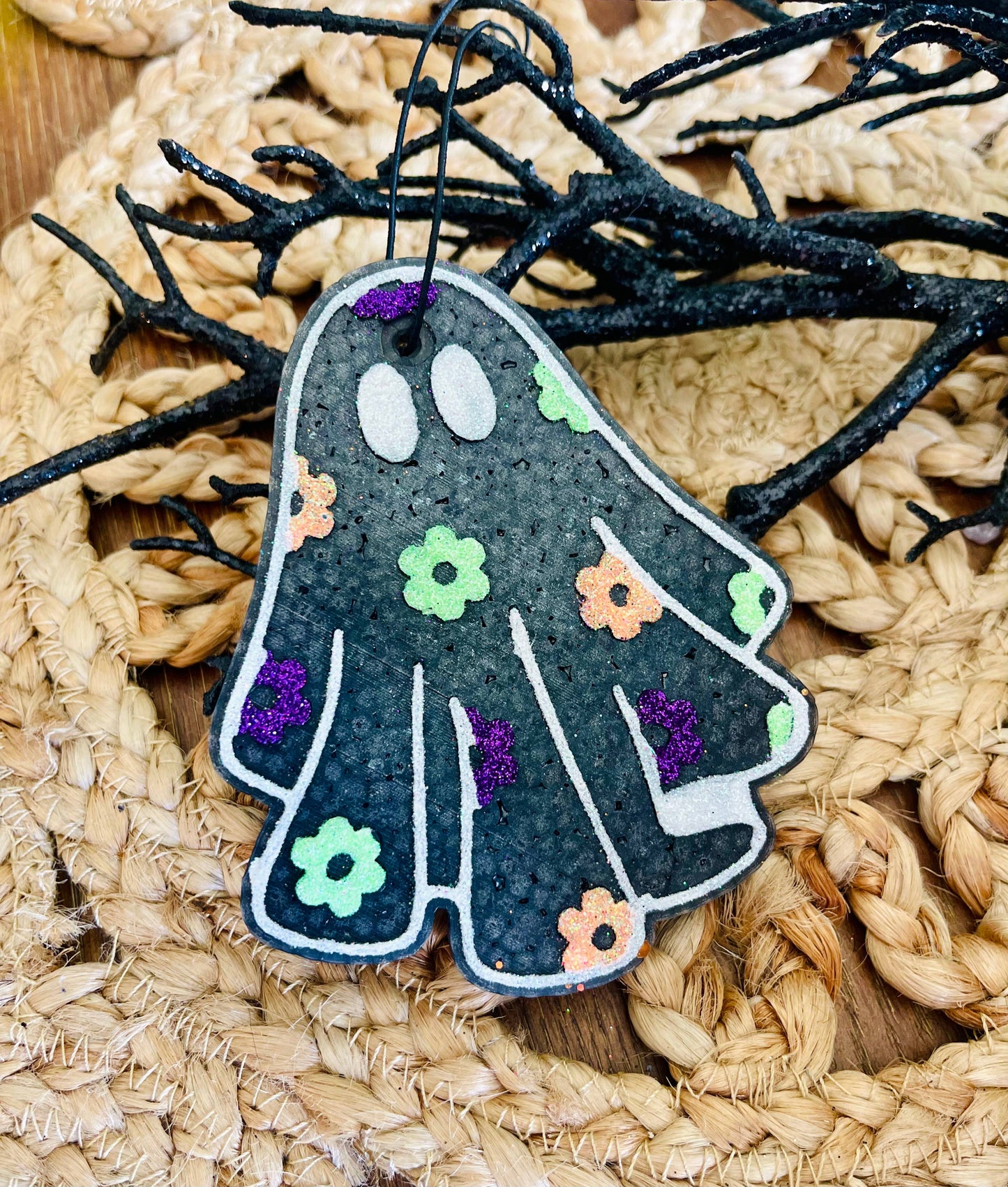 Floral Ghost Car Freshie