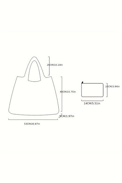 Tillandsia Purple Goth Halloween Pumpkin Large Capacity Foldable Tote Bag
