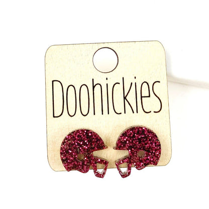 15mm School Spirit Helmet Studs - Custom Spirit Earrings