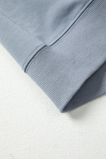 Sleet GAME DAY Checkered Letter Graphic Oversized Sweatshirt