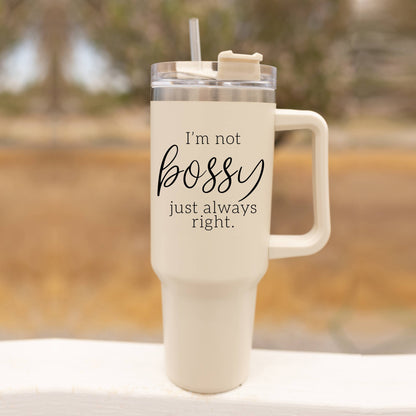 Fall Mug With Lid, Sweater Weather 40oz Insulated Coffee Cup