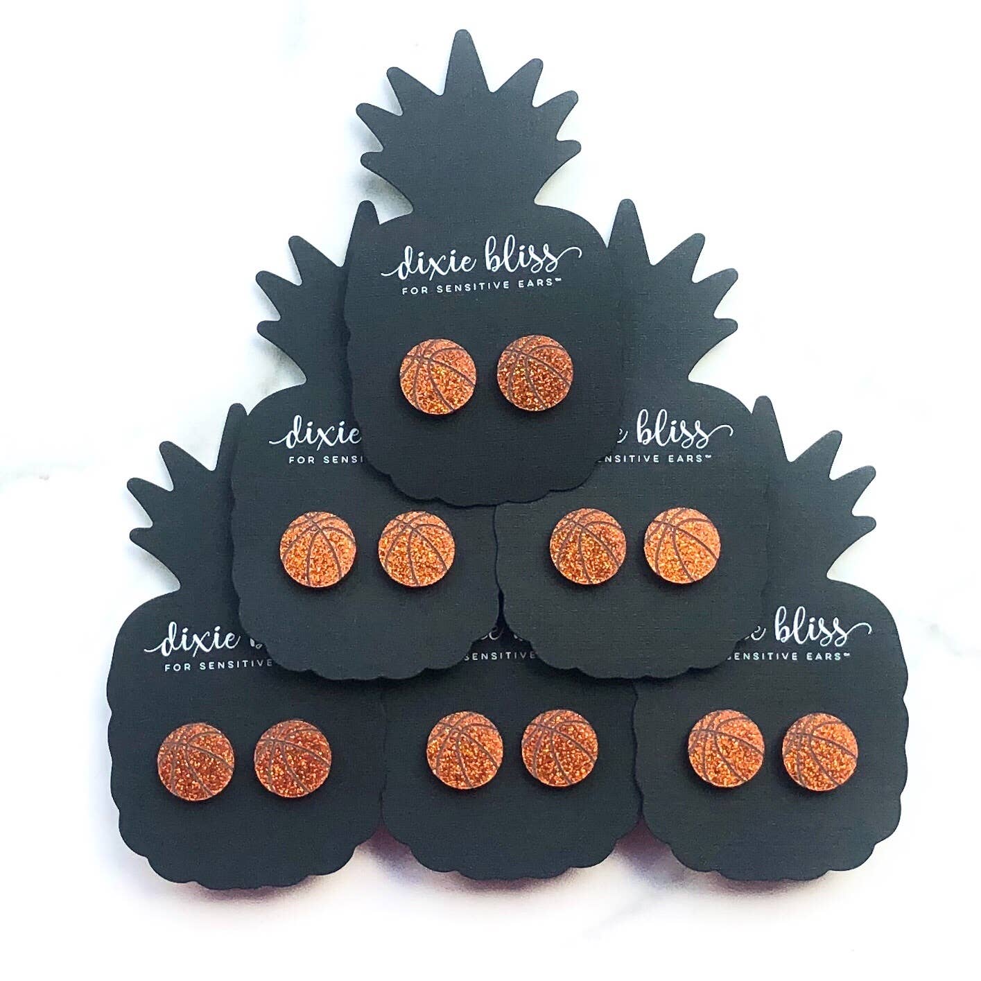 Basketball Acrylic Studs