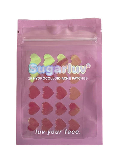 Hydrocolloid Acne Patches Holographic Hearts 20 Count NEW