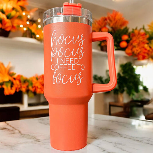 Halloween Tumblers 40 oz, Hocus Pocus Coffee Mugs for Fall