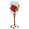 Louisville Cardinals Cardinals Drinkware Wine Glass