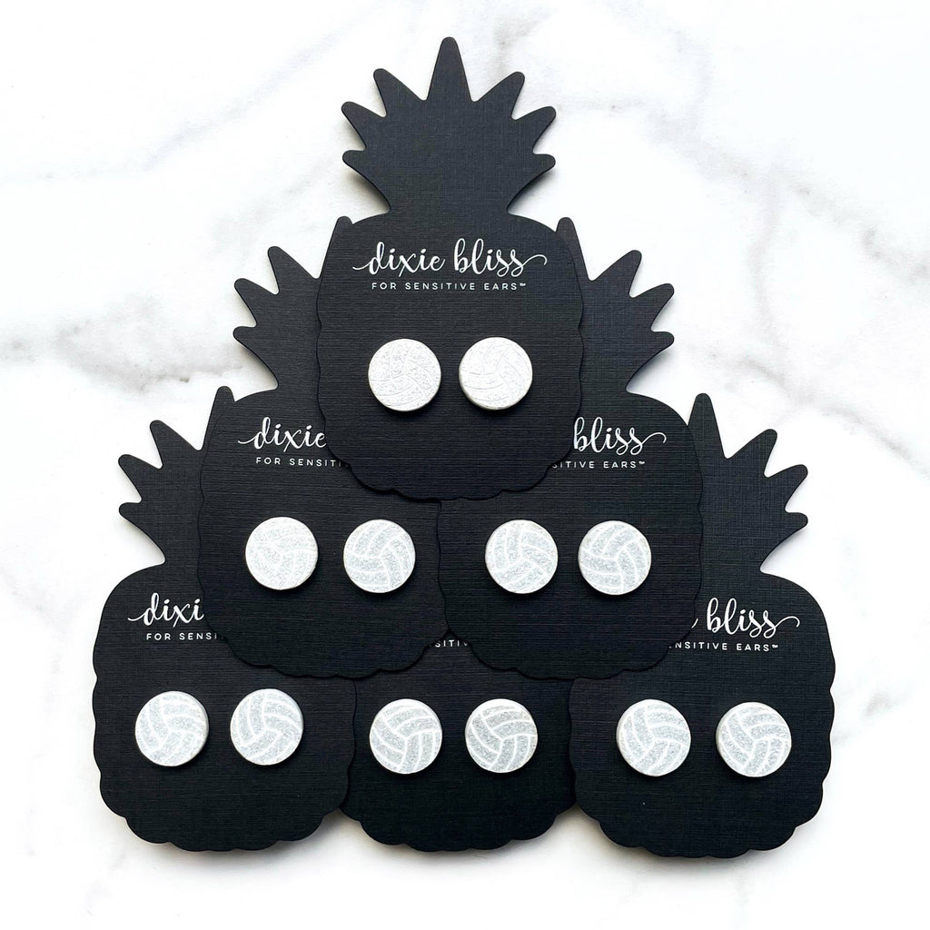 Volleyball Acrylic Studs