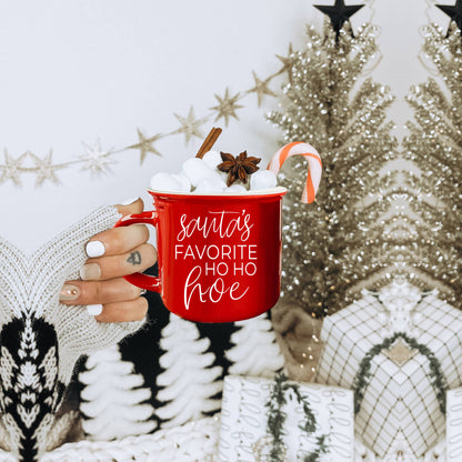 Christmas Mugs Funny, Red & Green Holiday Coffee Cup Ceramic