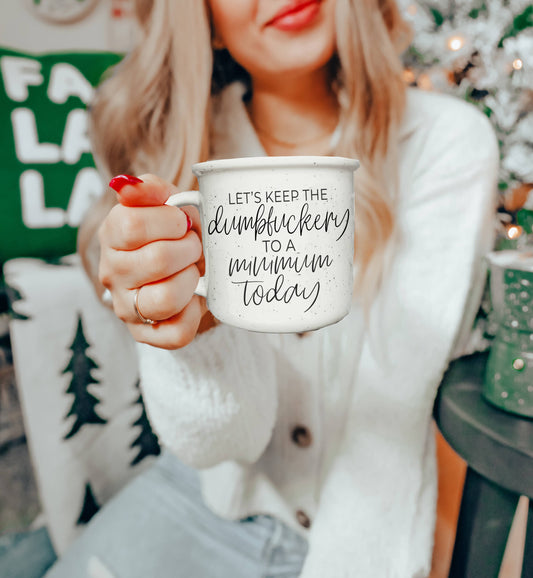 Christmas Mugs Funny, Red & Green Holiday Coffee Cup Ceramic