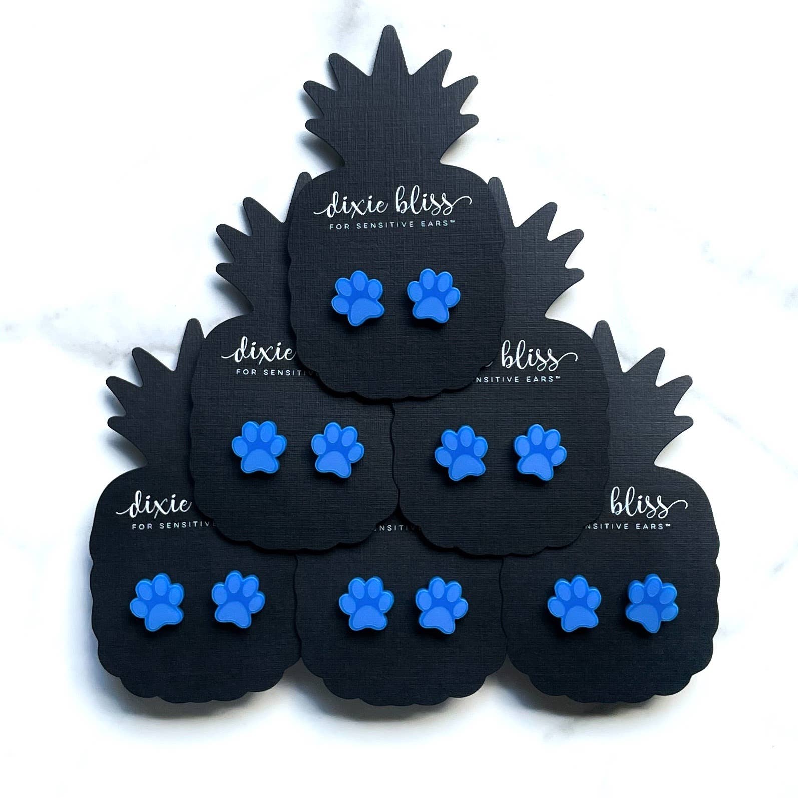 Paw Studs - Blue