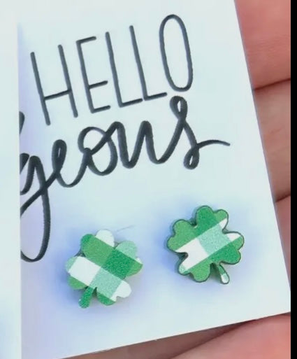☘️ Shamrock Small Stud Earring Sets