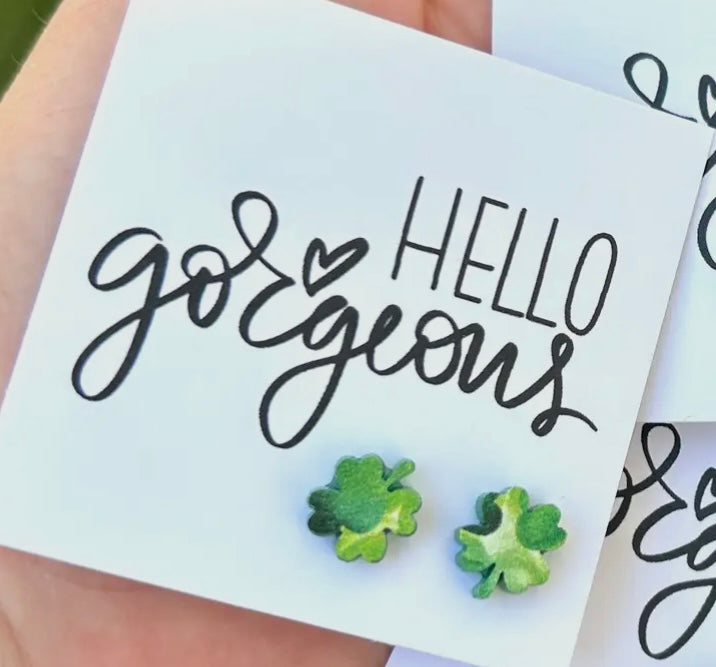 ☘️ Shamrock Small Stud Earring Sets