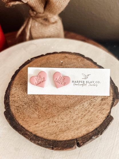 The Candy Heart Set-Valentines Day Polymer Clay Earrings